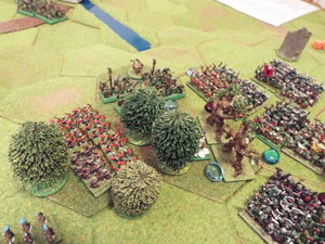 DSCF7539.JPG (3.68 MiB) Viewed 31539 times Elf archers move to divert the mountain orcs away from the treemen